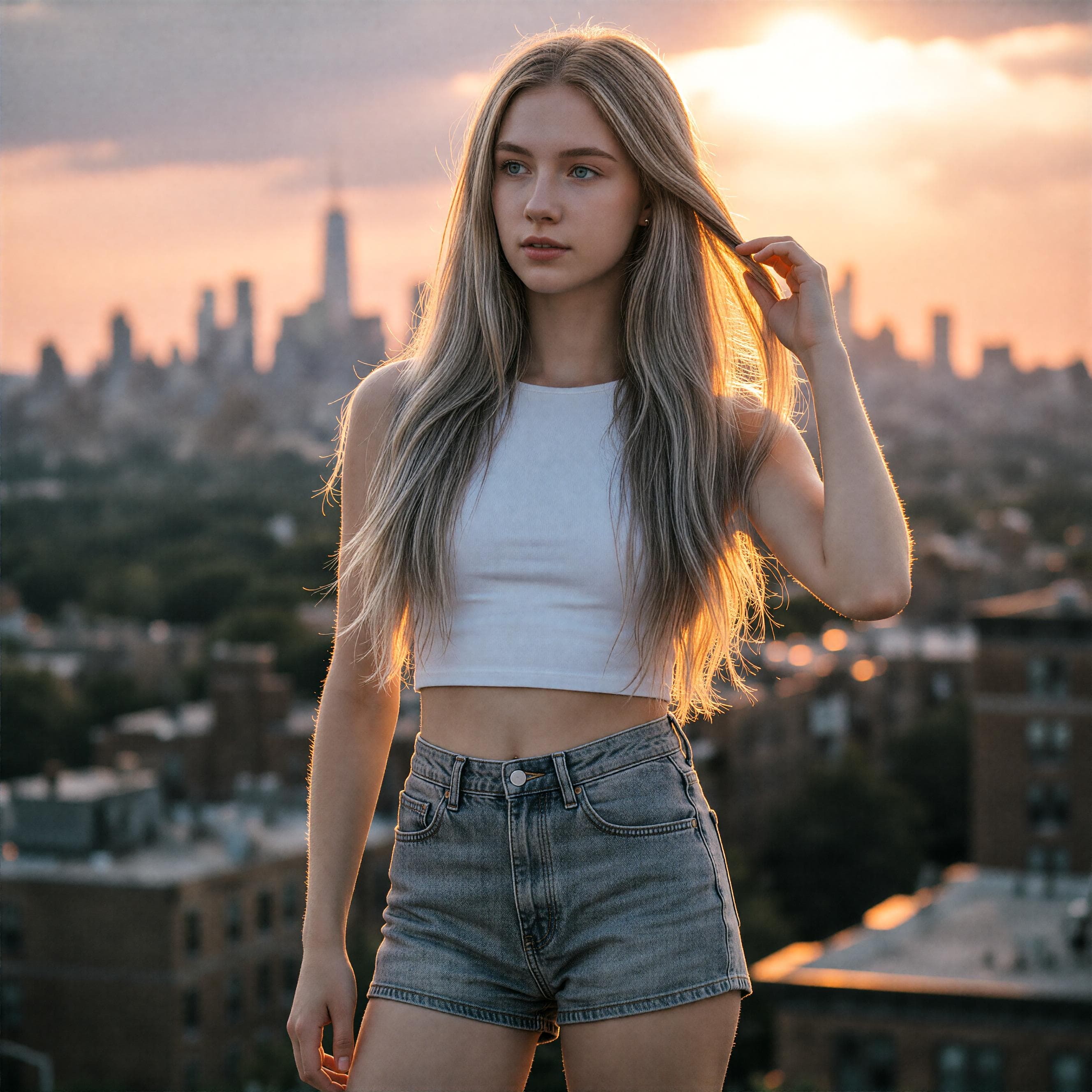 AI换发色预览效果图