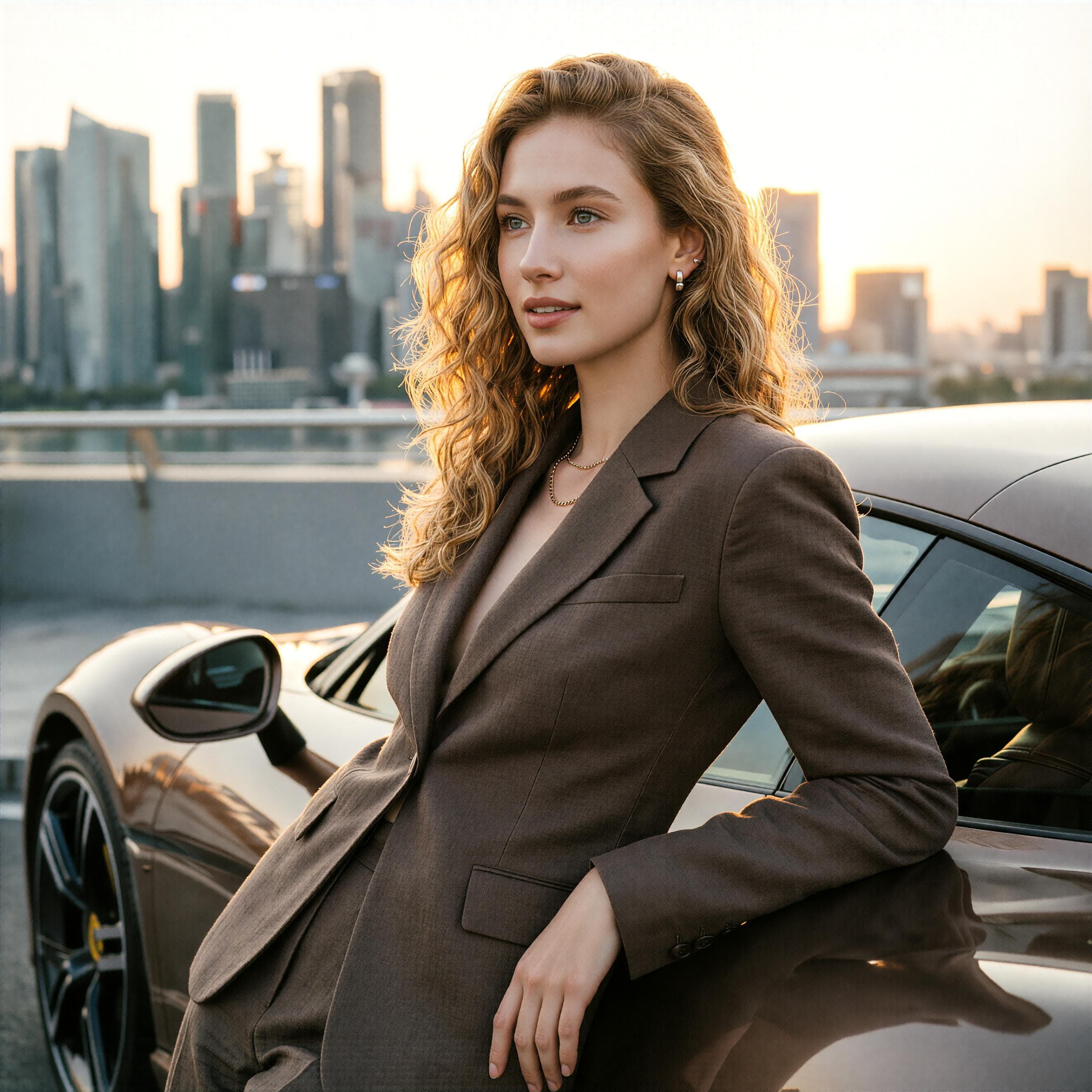 AI换发型示例:城市精英