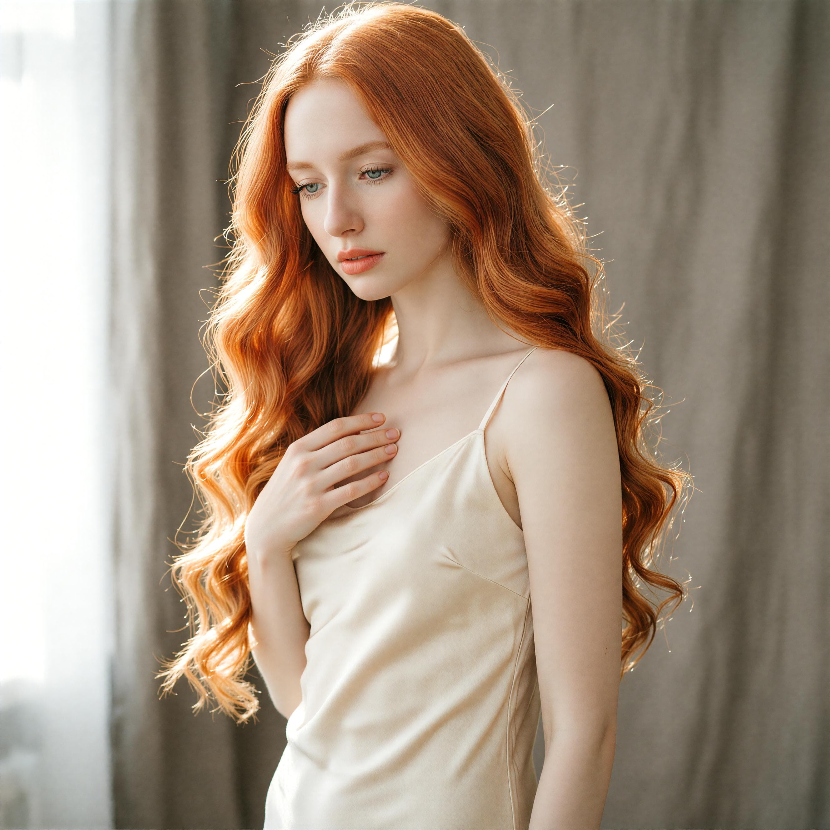 AI换发型示例:淑女